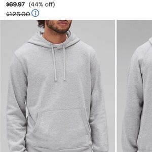 Reigning Champ Light Gray Men's Hoodie
